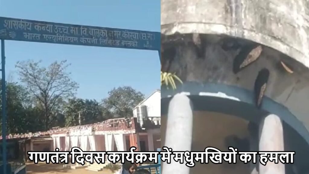 गणतंत्र दिवस कार्यक्रम में मधुमखियों ने किया हमला, दो छात्र समेत 6 लोग घायल